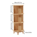 3-Tier Rotating Bookshelf Organizer Modern 360°Rotating Storage Rack Display Holder Stand Floor Standing  Multi-Functional
