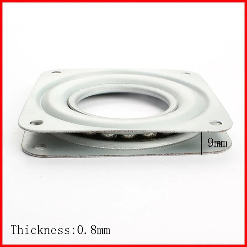 2/3/4/6 Inch Steel Square Lazy Susan 360Degree Rotating Rolling Bearing Turntable 300 Lbs Bearings Plate with Screws