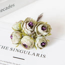 12Pcs Artificial Flowers Home Decoration Mini Stamen Plum Bossom Christmas Diy Decorative Flower Wall Handmade Candy Box Wedding