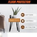 4/8/10/12/14/16/28/34IN 4 x Hairpin Table Hair Pin Legs Set with FREE Feet Protector & Screws for Furniture Bench Desk