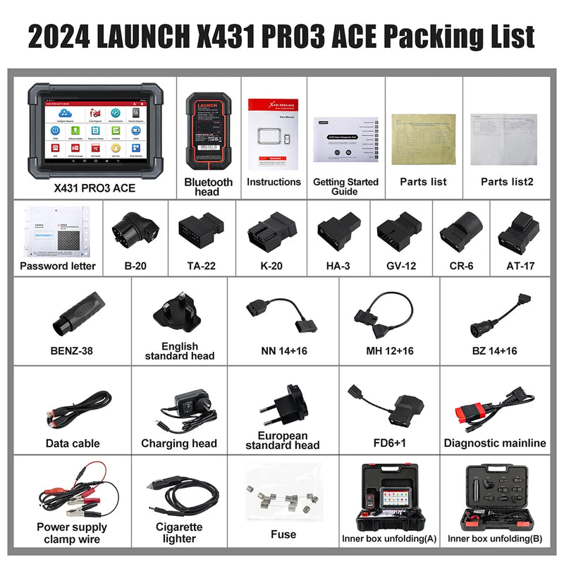 LAUNCH X431 PRO3 ACE Scan Tool for Online ECU Coding Topology Map CANFD DoIP SGW All System Diagnostic tools 37+ Service