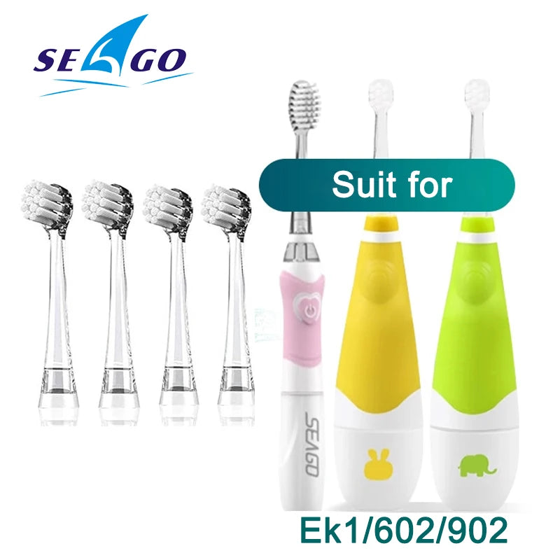 Seago 811 812 Toothbrush Heads Soft Bristles Children Replacement Electric Toothbrush Heads For SG-602 SG-902 Kids Tooth Brush