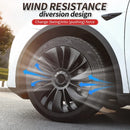 4PCS Hub Cap Car Replacement Wheel Cap 19 Inch Performance Automobile Hubcap Full Cover Accessories  for Tesla Model Y 2023 2024