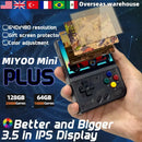 MIYOO Mini Plus Portable Retro Handheld Game Console 3.5-inch IPS HD Screen Linux System Classic Game Console  Children's Gift