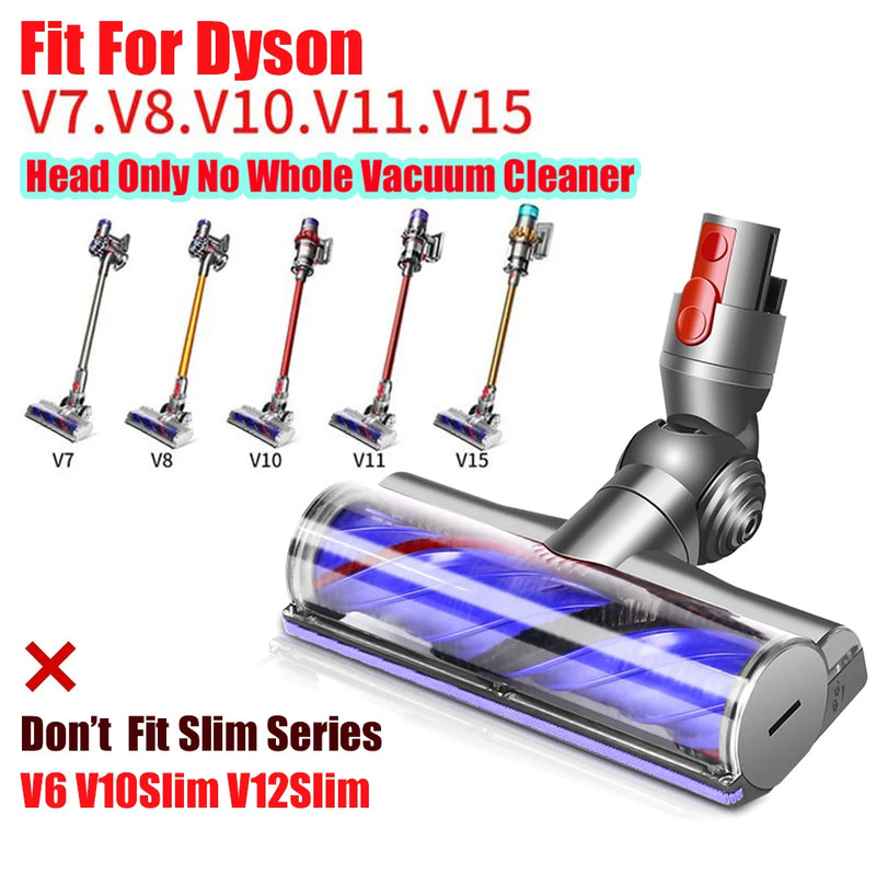 For Dyson V7 V8 V10 V11 V15 Vacuum Cleaner Anti Entangleme Direct Drive Cleaner Head , Motorhead Cleaner Head Brush Turbine Tool