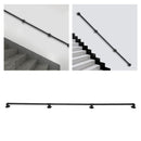 2.44m/8ft Handrail Stair Railing Wall Mount Hand Rail with Installation Kit
