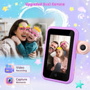 VATOS Kids Smart Phone Toy for Girls Boys Large 4" Touchscreen Cell Phone with Dual Cam Music Puzzle Game Learning Toy