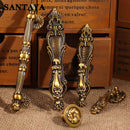 Coffee Vintage Copper Handle Traditional European Classical Furniture Hardware Drawer Knob 96mm Wardrobe Kitchen Cabinet Handles