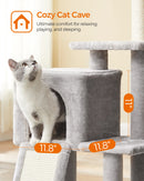 FEANDREA Cat Tree, Cat Tower for Indoor Cats, Kittens