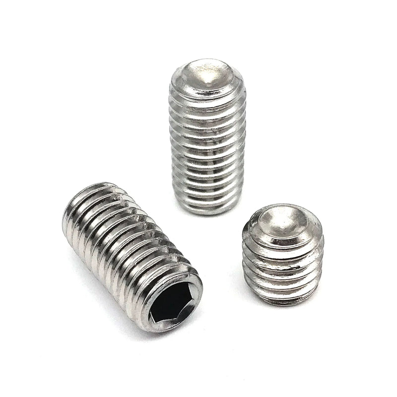 500/1500X M2 M2.5 M3 M4 M5 M6 M8 DIN916 304 Stainless Steel Black Hex Hexagon Socket Allen Cup Point Grub Bolt Set Screw Kit Box