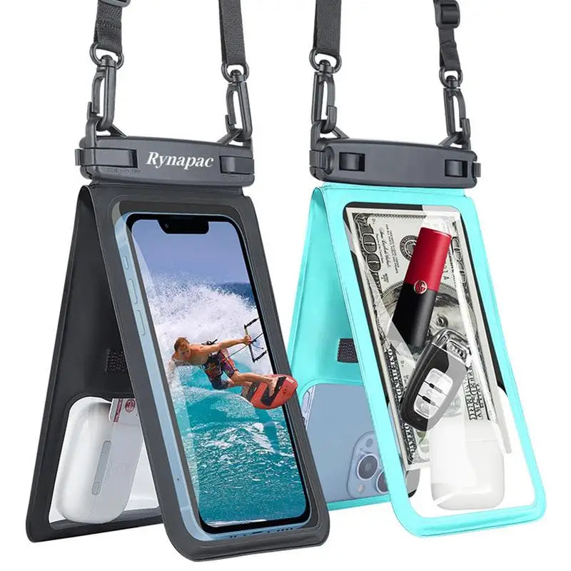 Universal Underwater Clear Cellphone Case Touchscreen Dry Bag With Neck Lanyard Waterproof Phone Pouch For Beach Pool Swimming