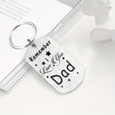 Remember I Love You Dad Gifts, Happy Birthday Keychain Gift for My Dad, Meaningful Dad Father's Day