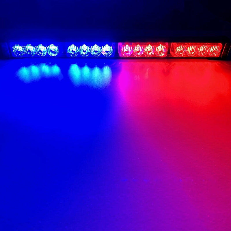 16 LED High Power 12V Car Truck LED Strobe Light Fireman Police Flashing Emergency Warning lights Red Blue Yellow White Green