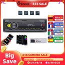 Podofo In-Dash 1DIN MP3 Player 12V Remote Control FM Car Radio Bluetooth Audio Music Stereo USB/SD/AUX-IN Support TF Card RCA