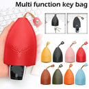 Cute Creative Pull Out Key Case Key wallet New Christmas elk Cartoon Housekeepers Car Key Holder Case Leather Keychain Pouch