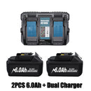 Bonacell 6000mah For Makita BL1830 18V Power Tools Compatible For Makita BL1850 BL1860 BL1890 Replacement Battery And Charger