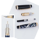 New HongDian Hand-Drawing Fountain Pen Blue Magpie Nib Fountain-Pens Gift Office Business Writing Stationery Supply