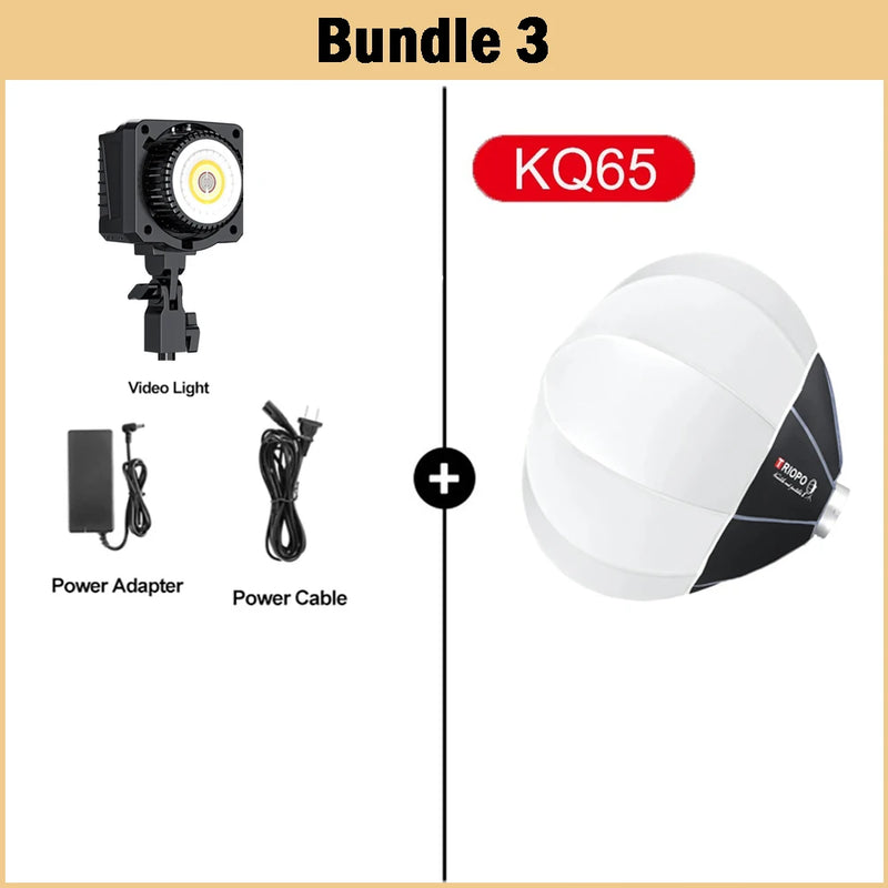 【DO BRASIL】Sokani X60 Mini 60W RGB Bi-Color LED Video Light Wireless with TRIOPO Lantern Softbox for Youtube TikTok Photography