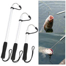 Ice Fishing Spear Hook with Barbs Scalable Fish Grip Metal Portable Fish Gaff for Outdoor Sea Boat Ice Fishing