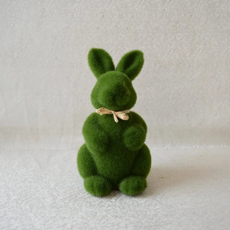 Easter Bunny Doll Ornament Lovely Simulation Foam Easter Bunny Display Mold Fairy Garden Miniatures Animal Model Home Decoration