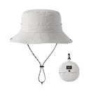 Waterproof Bucket Hat for Women 6cm Brim Sun Hat Foldable Hangable Outdoor Hiking Camping Panama Caps Quick Drying Basin Cap