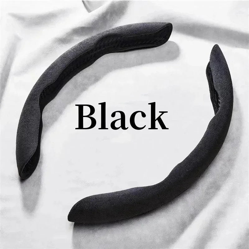 Suede Universal 38CM Car Steering Wheel Booster Cover Non-Slip Auto Interior Steer Protector Decoration Accessories