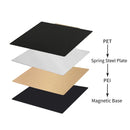 MK3S PEI Sheet 310x310 180/220/300/235/350 Upgrade PET Textured PEI Magnetic Build Plate 3D Printer Ender 3 Bed Spring Steel