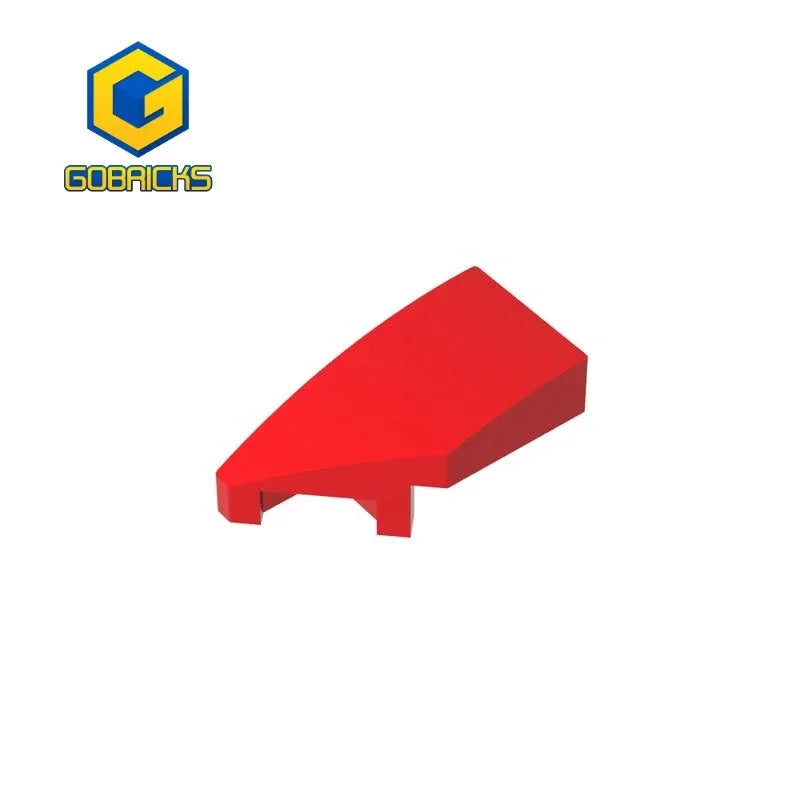 Gobricks 1 Pcs MOC 2 x 1 with Stud Notch Left Bricks Compatible With 29120 1383 1125 Model Building Blocks Parts Kids DIY Toys