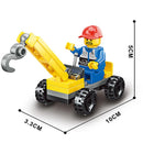 SLUBAN Girl Princess Royal Carriage Wagon Horse Racing Party Model Building Blocks Enlighten Action Figure Toys For Children