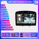 Hizpo 2Din Wirless CarPlay Android Auto Car Radio for 308 308S 408 2012 - 2020 UI7862 Headunit DSP RDS BT 4G GPS Navi 360° CAM