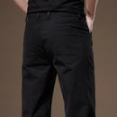 97% Cotton 2024 Autumn Men's Clothing Business Trousers Men Straight Casual Pants Men's Pants Cotton Black Gray Khaki Brand