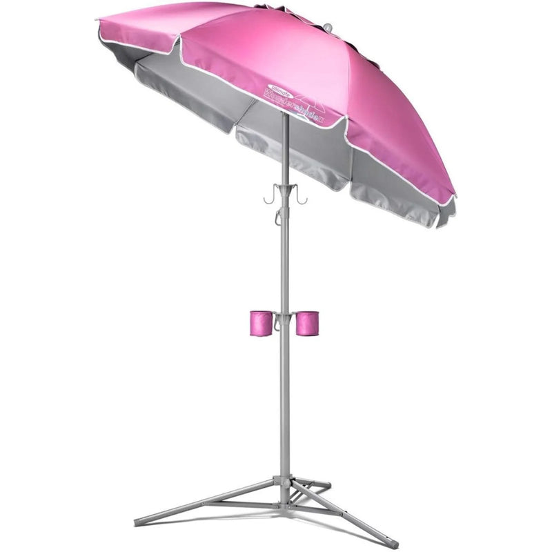 US  Wondershade Ultimate Portable Sun Shade Umbrella, Lightweight Adjustable Instant Sun Protection - Pink