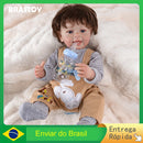 BRASTOY Reborn Painted Reborn Baby Doll Realistic Boy 55cm Silicone Body Can Take Bath