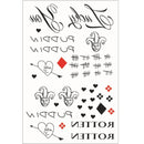 Halloween Tattoos Stickers Horror Makeup Joker Smile Stickers For Halloween Decoration Haunted House Cosplay Props Costume