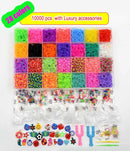 Rubber Band Loom  Bracelet Kit Storage BoxColorful Beads Tool Set DIY Jewery Making Girls Friendship Bracelets Christmas Gifts