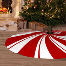 30/36/48 Inch Red Swirl Christmas Tree Skirt Sweet Candy Cane Navidad Tree Skirt Base Mat Ornament New Year Christmas Home Decor