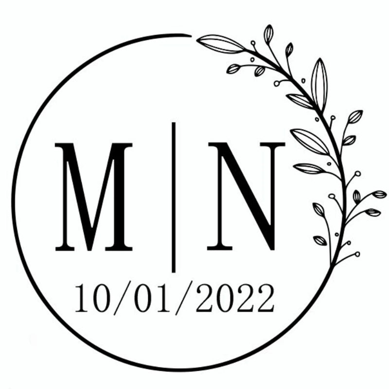 96 Pcs Personalized Round Circle Label Stickers Custom Name Date Thank You Stickers for Bridal Shower Party Favors