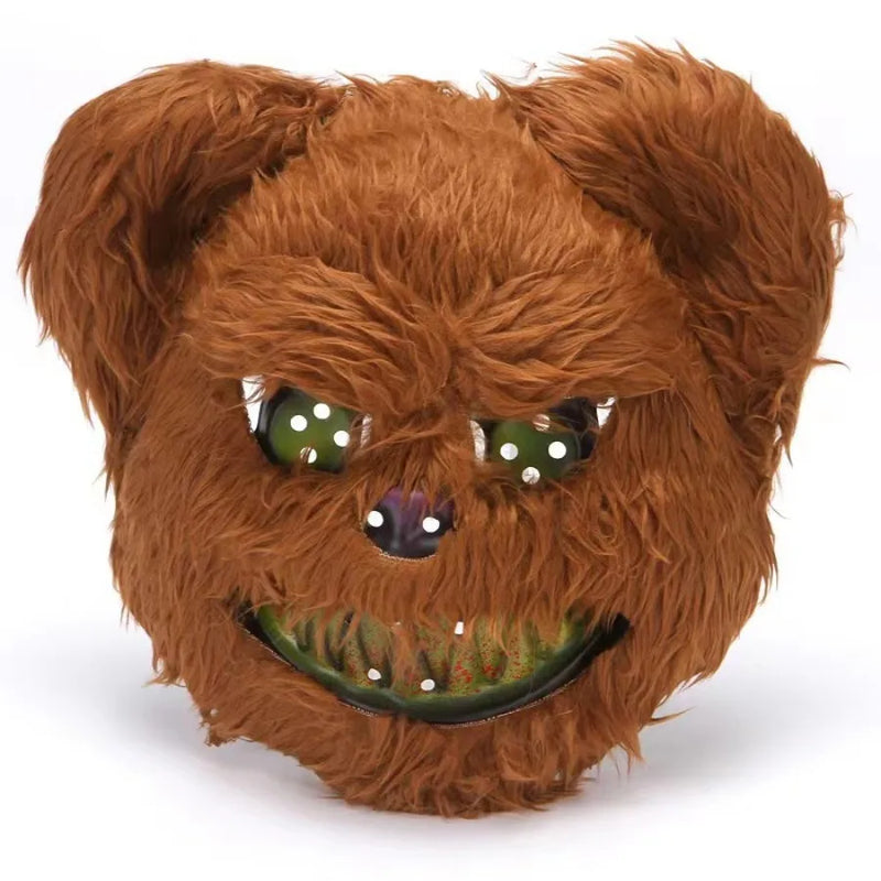 Halloween Horror Bloody Head Cover Mask Rabbit Bear Cosplay Mask Carnival Costume Headgear Props Handmade Party Decoration