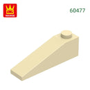 Wange 92Pcs/lot Slope 18°4x1 Roof Block Moc Color Accessories Compatible with 60477 Brick DIY Children's Toy Assembly Parts