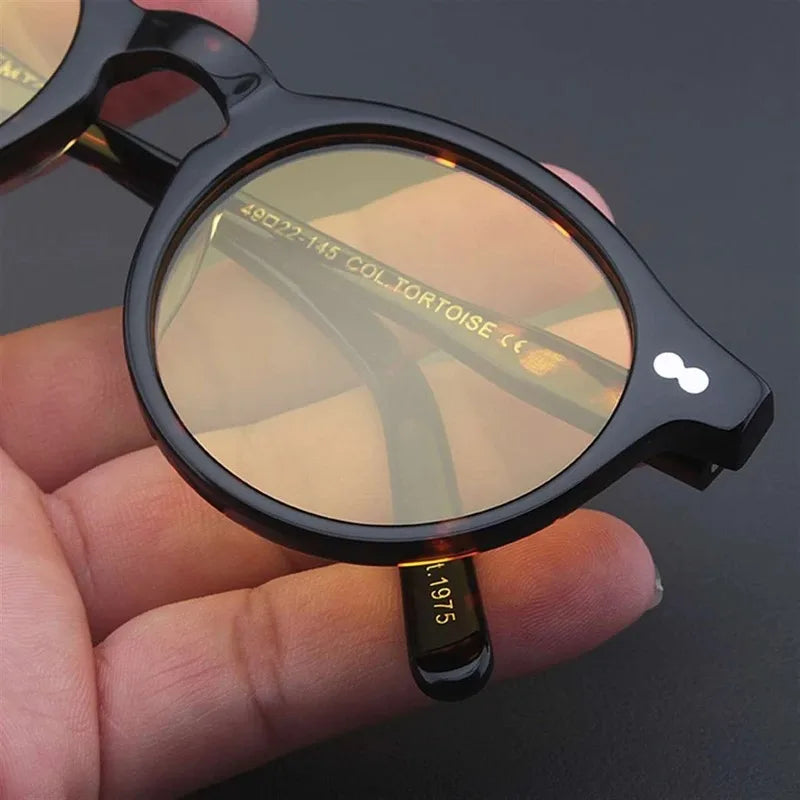 Johnny Depp Polarized Sunglasses Men Miltzen Sun Glasses Woman Luxury Brand Vintage Acetate Frame Goggles