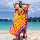 Kaftan Dresses for Women Plus Size Bathing Suit Cover Up Vneck Batwing Dress Loose Fit Moroccan Caftan Mumu Dresses