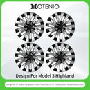 4PCS Wheel Cover Design For Tesla Model 3 Highland 2023-2025 18 Inch Right＆Left Hubcaps Storm Style Wheel Cover Accessories