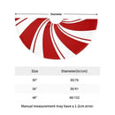 30/36/48 Inch Red Swirl Christmas Tree Skirt Sweet Candy Cane Navidad Tree Skirt Base Mat Ornament New Year Christmas Home Decor