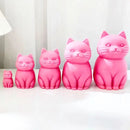 Cute Cat Silicone Candle Mould DIY Stand Pet Soap Resin Making Tool Animal Chocolate Cake Mold Plaster Doll Christmas Gift