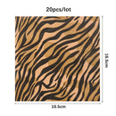 20Pcs Jungle Animals Paper Napkins Tropical Palm Leaves Napkins Towel Jungle Safari Birthday Party Decoration Hawaii Supplies