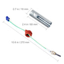 SucceBuy Diesel Heater Pipe Ducting Set 3" Extendable Air Duct Hose 1" Stainless Steel Exhaust Pipe 2 Air Vents Tee Air Outlet