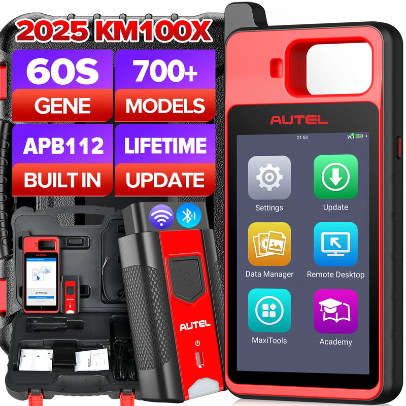 Universal Key Generation Tool Autel MaxiIM KM100 Car Key Programming Scanner, Transponder Cloning, Key Chip Read/ Write