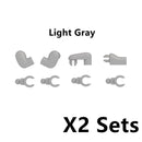 MOC Military Building Blocks Soldiers Figures Special Accessories Squatting Posture Arm Hand Kit Bricks Toys For Kid Gifts O020