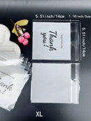 100pcs 3 Sizes Thank You Printed OPP Self-sealing Bags, Small Gift Bags For Gift And Party Decoration