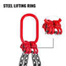 SucceBuy 4T Chain Sling 1M/2M x 8MM Four Leg with Powder Coating Steel Hook - Grade 80 High Temperature Resistance for Lifting